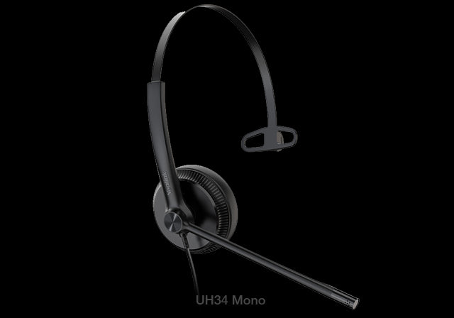 Yealink UH34 Mono Teams USB Headset, Lightweight, All Day Wearing Comfort, Ear Wideband Noise Cancelling Microphone, Leather Ear Cushions, USB-A Yealink UH34 Mono Teams USB Headset, Lightweight, All Day Wearing Comfort, Ear Wideband Noise Cancelling Microphone, Leather Ear Cushions, USB-A